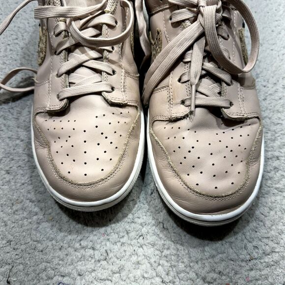 Nike Dunk Low SE Shoes Women 11.5 Primal Pink Cheetah Snakeskin‎ Swoosh Sneaker - Picture 13 of 13